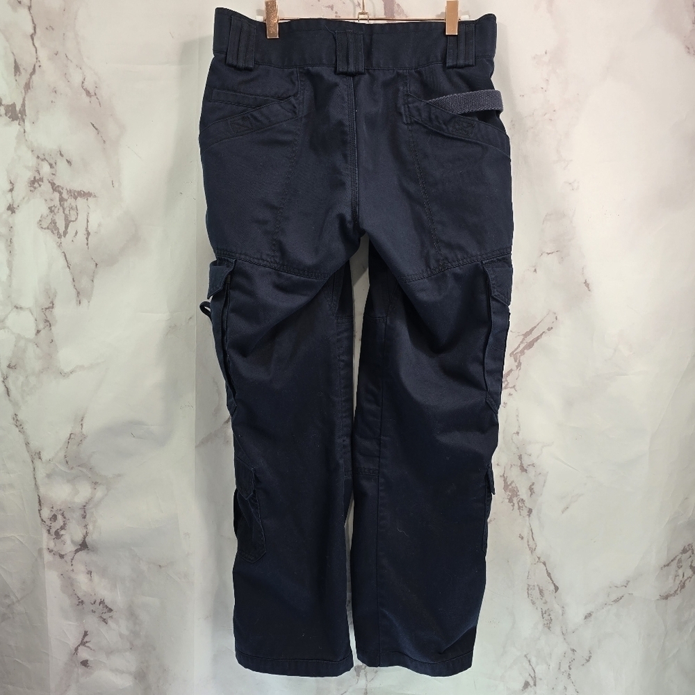 511 Tactical Pants Womens 12 Navy Blue EMS Mid Rise Loops Cargo Heavyweight 5.11